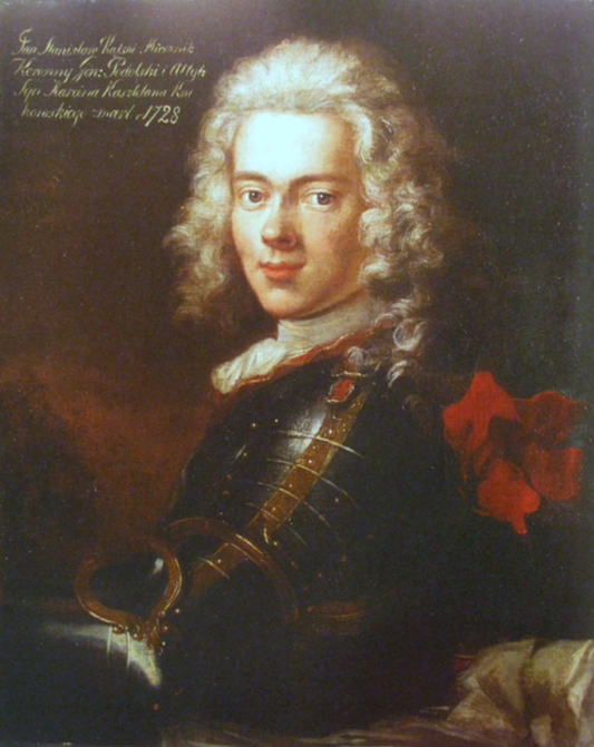 Jan Stanislaw Katski, vintage artwork by Louis de Silvestre, 12x8" (A4) Poster