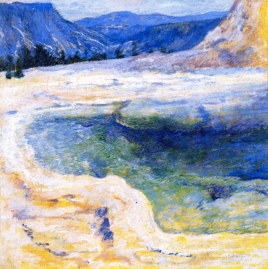 The Emerald Pool, vintage artwork by John Twachtman, 12x8" (A4) Poster