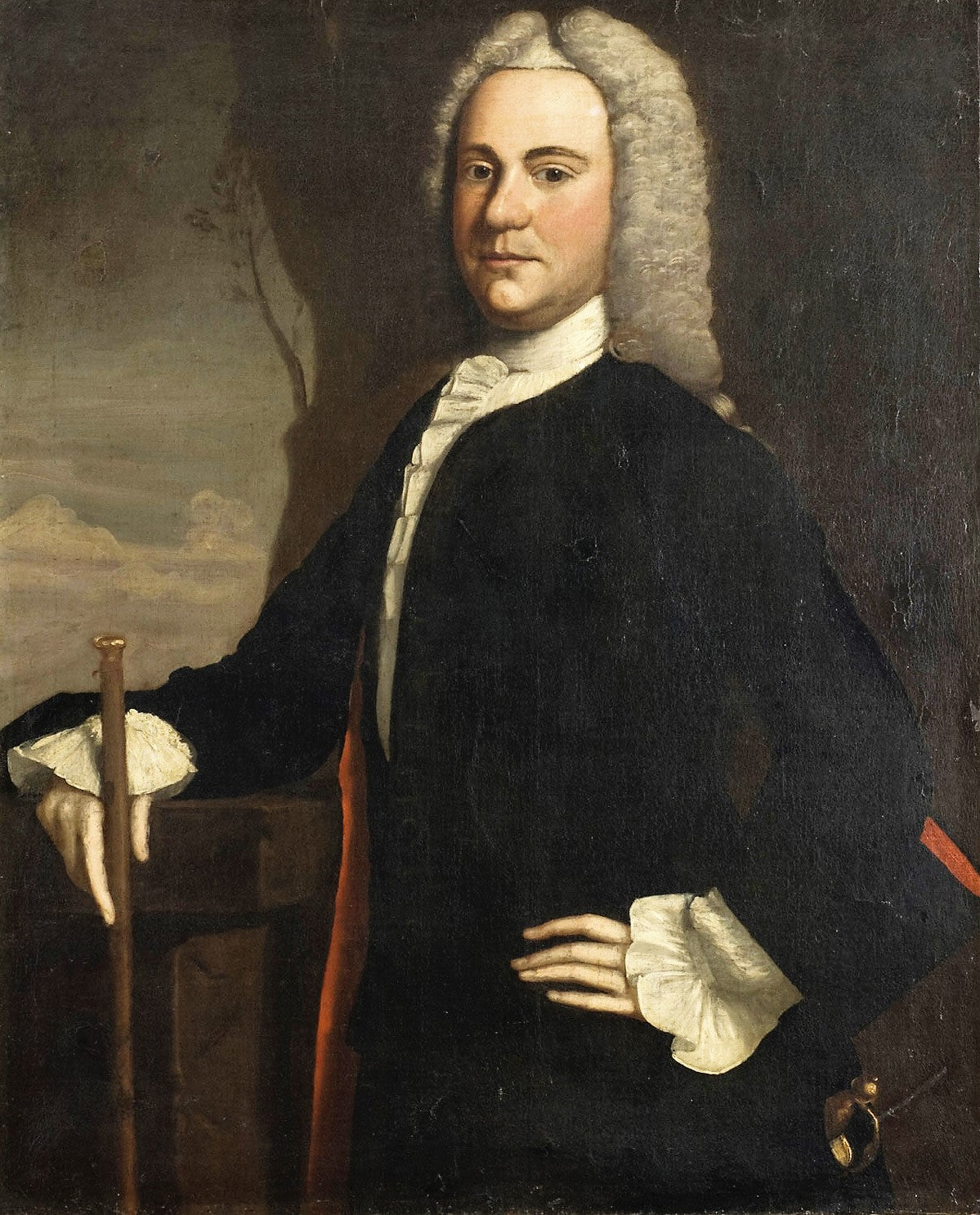 Dr. Phineas Bond (1717-1773), vintage artwork by Robert Feke, 12x8" (A4) Poster