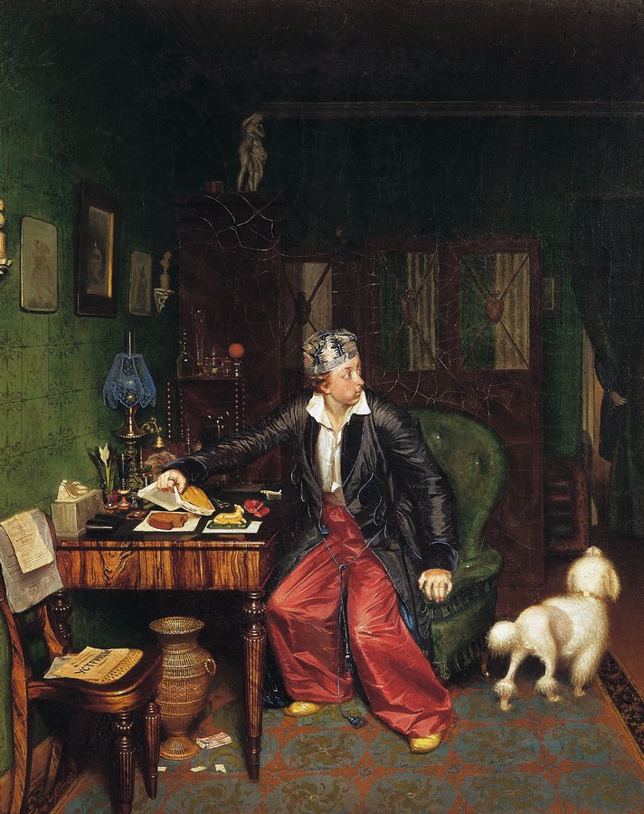 The Aristocrat's Breakfast, vintage artwork by Pavel Fedotov, A3 (16x12") Poster Print