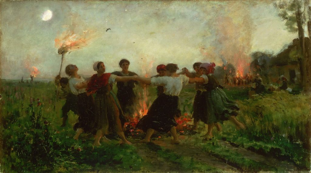 The Feast of Saint John, vintage artwork by Jules-Adolphe Breton, 12x8" (A4) Poster
