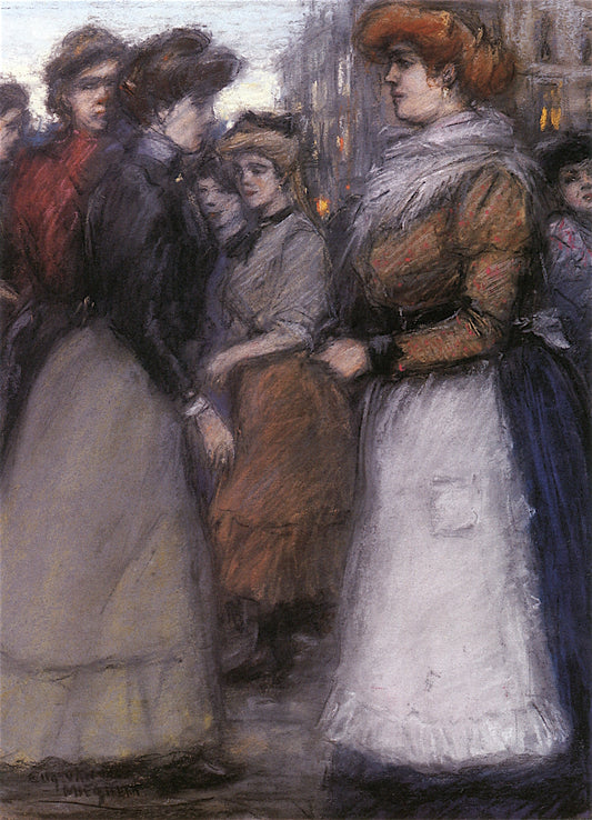In the Streets by Eugeen van Mieghem,16x12(A3) Poster