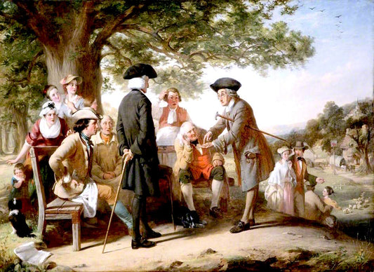 The Village Schoolmaster, vintage artwork by Thomas Brooks, A3 (16x12") Poster Print