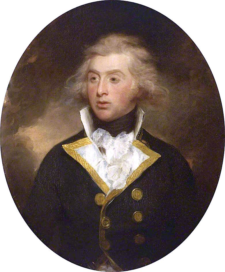 Captain Sir Robert Stopford, Bt, vintage artwork by Sir William Beechey, 12x8" (A4) Poster