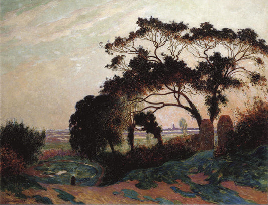 Bumpy Road near Guerande, vintage artwork by Ferdinand du Puigaudeau, 12x8" (A4) Poster