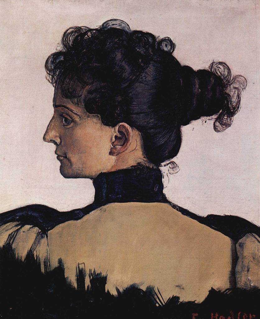 Portrait of Berthe Jacques by Ferdinand Hodler,A3(16x12")Poster