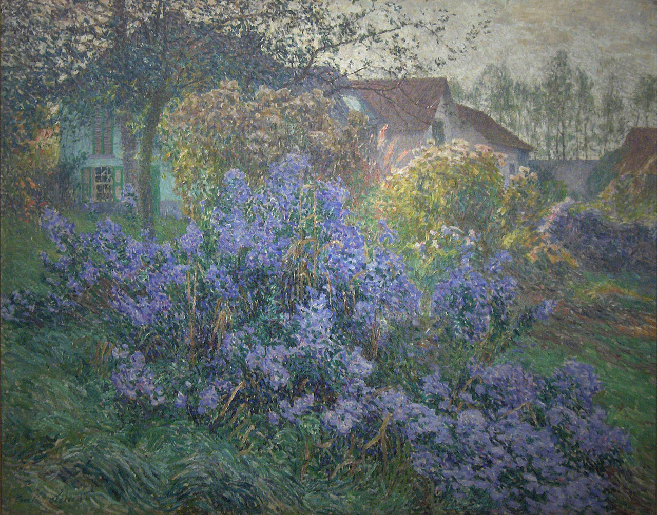 The Asters, vintage artwork by Emile Claus, 12x8" (A4) Poster