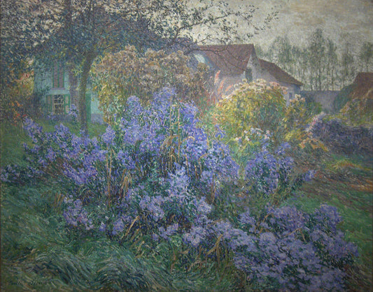 The Asters, vintage artwork by Emile Claus, 12x8" (A4) Poster