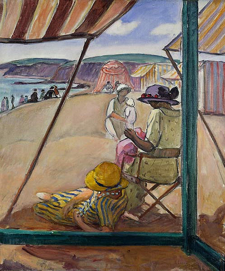 The Beach at St. Gildas by Henri Lebasque,A3(16x12")Poster