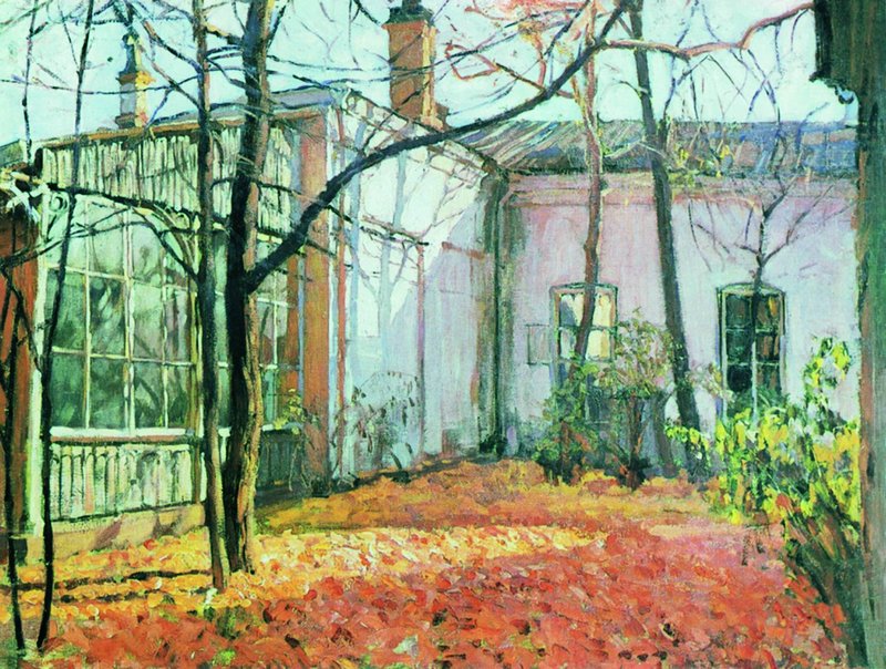 The Abandoned House, vintage artwork by Stanislav Zhukovsky, 12x8" (A4) Poster