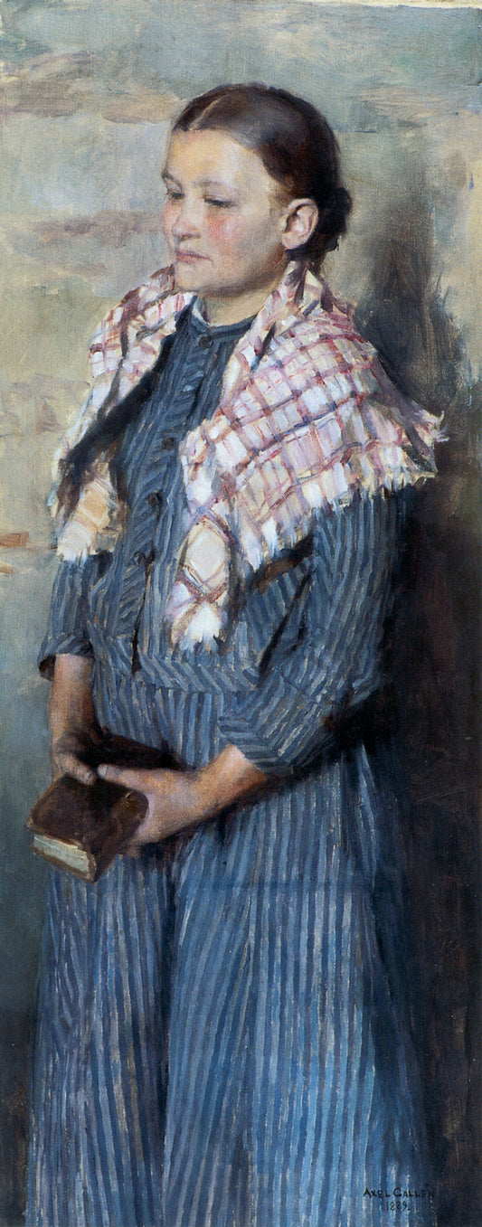 Church Girl, vintage artwork by Akseli Gallen-Kallela, 12x8" (A4) Poster