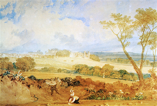 Battle Abbey, vintage artwork by Joseph Mallord William Turner, 12x8" (A4) Poster