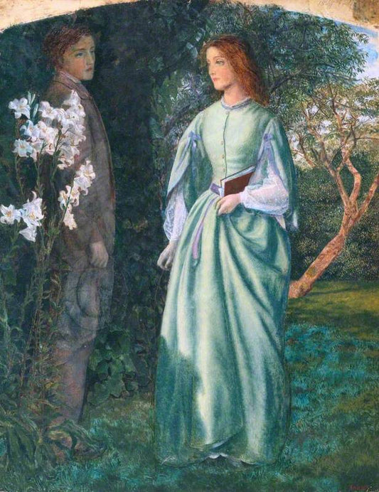 Aurora Leigh's Dismissal of Romney, vintage artwork by Arthur Hughes, 12x8" (A4) Poster