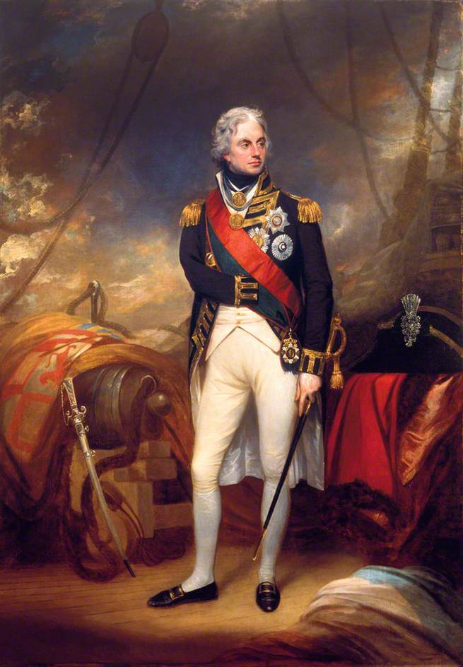 Horatio, Viscount Nelson, vintage artwork by Sir William Beechey, 12x8" (A4) Poster
