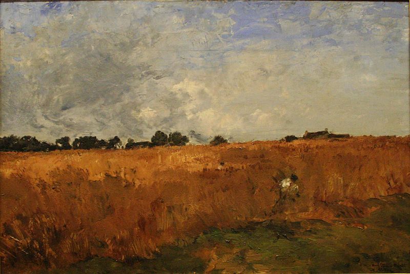 La Moisson, vintage artwork by Antoine Vollon, 12x8" (A4) Poster