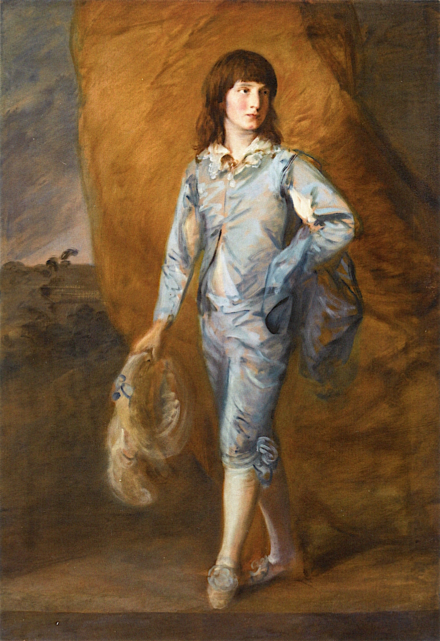 The Blue Page, vintage artwork by Thomas Gainsborough, 12x8" (A4) Poster