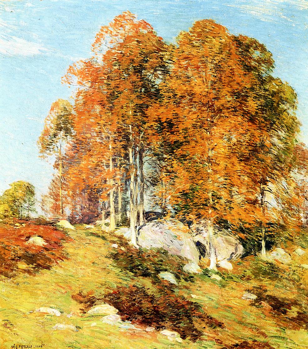 Early October by Willard Leroy Metcalf,A3(16x12")Poster