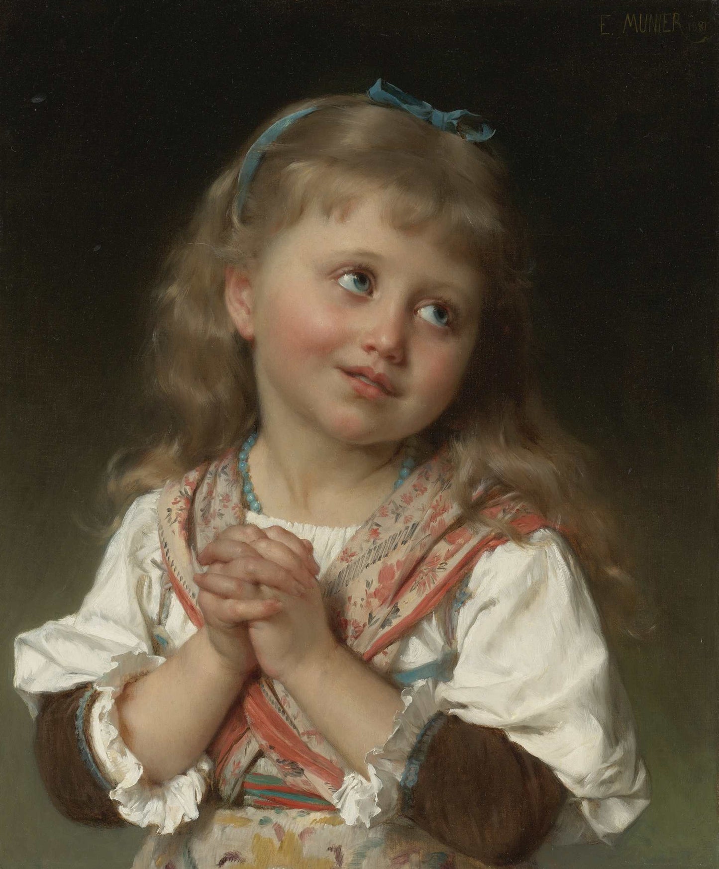 May I ?, vintage artwork by Émile Munier, 12x8" (A4) Poster