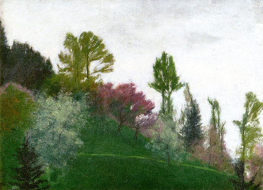 Grove near Kuessnacht, vintage artwork by Hans Emmenegger, 12x8" (A4) Poster