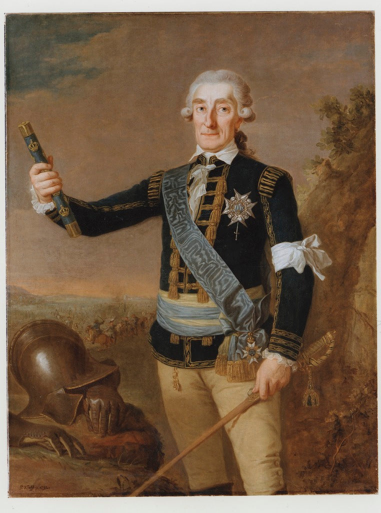 Johan August Meijerfeldt, vintage artwork by Per Krafft the Elder, 12x8" (A4) Poster