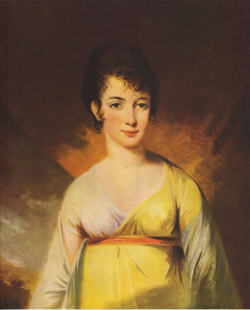 Martina von Schwerin, nee Törngren, vintage artwork by Carl Fredrik von Breda, 12x8" (A4) Poster