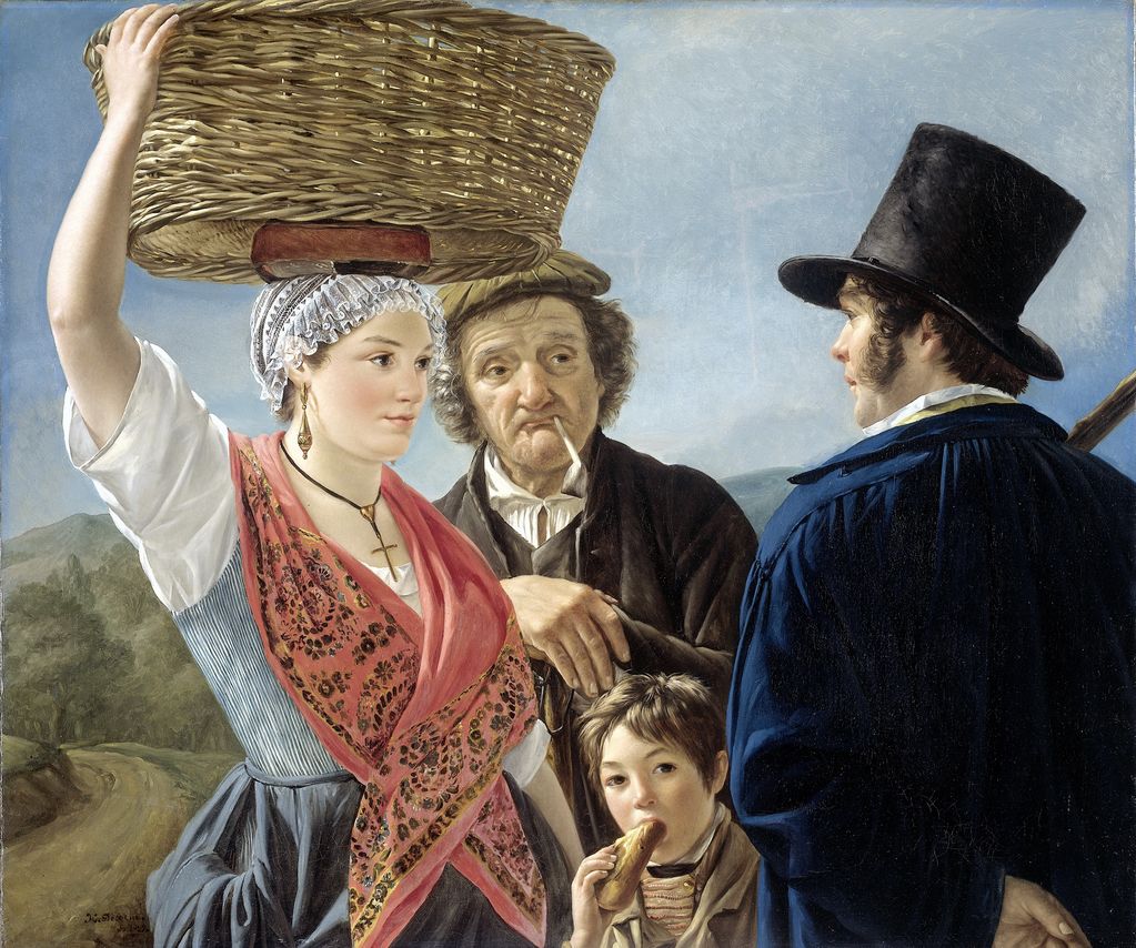 Market News, vintage artwork by Jean Henri de Coene, A3 (16x12") Poster Print