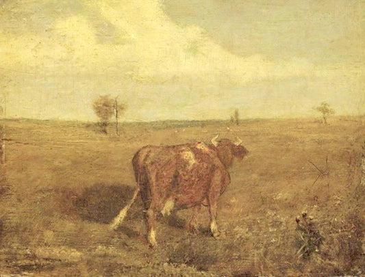 Summer, Fruitful Pastures, vintage artwork by Albert Pinkham Ryder, 12x8" (A4) Poster