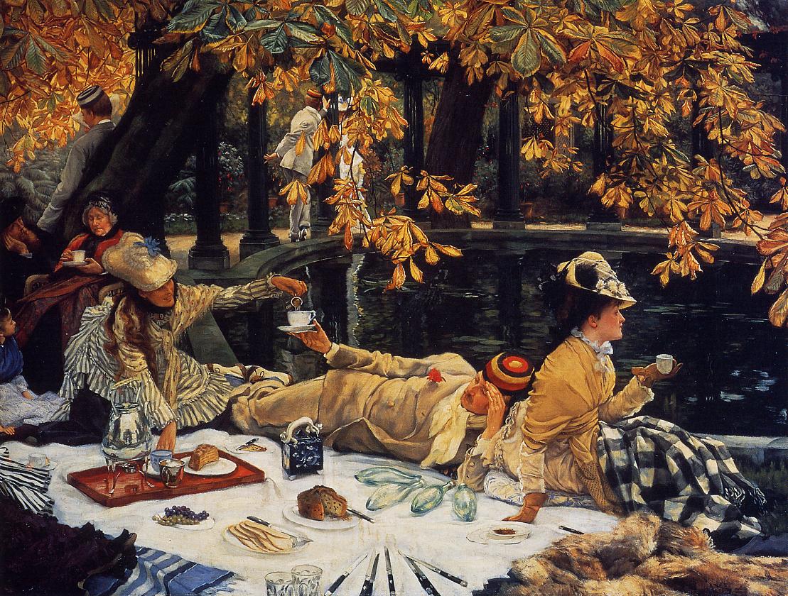 Holiday, vintage artwork by James Tissot, 12x8" (A4) Poster