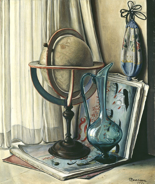 Globe and green jug by François-Emile Barraud,16x12(A3) Poster