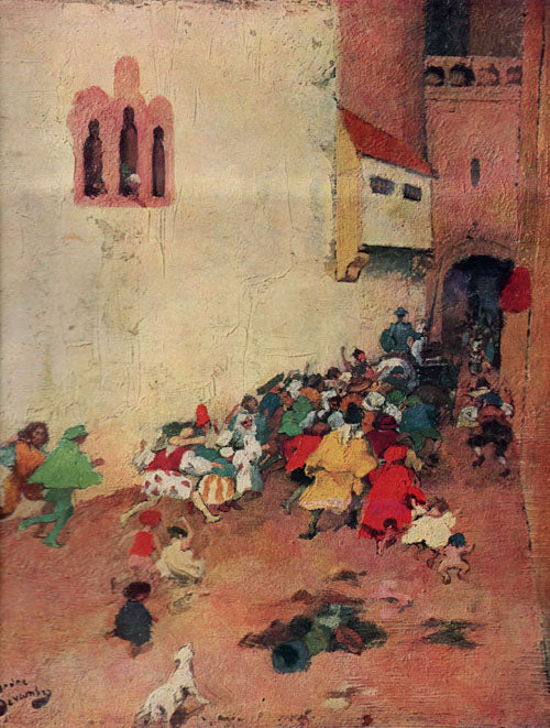 Quixote and Sancho Panza Entering the City by Andre Devambez,A3(16x12")Poster