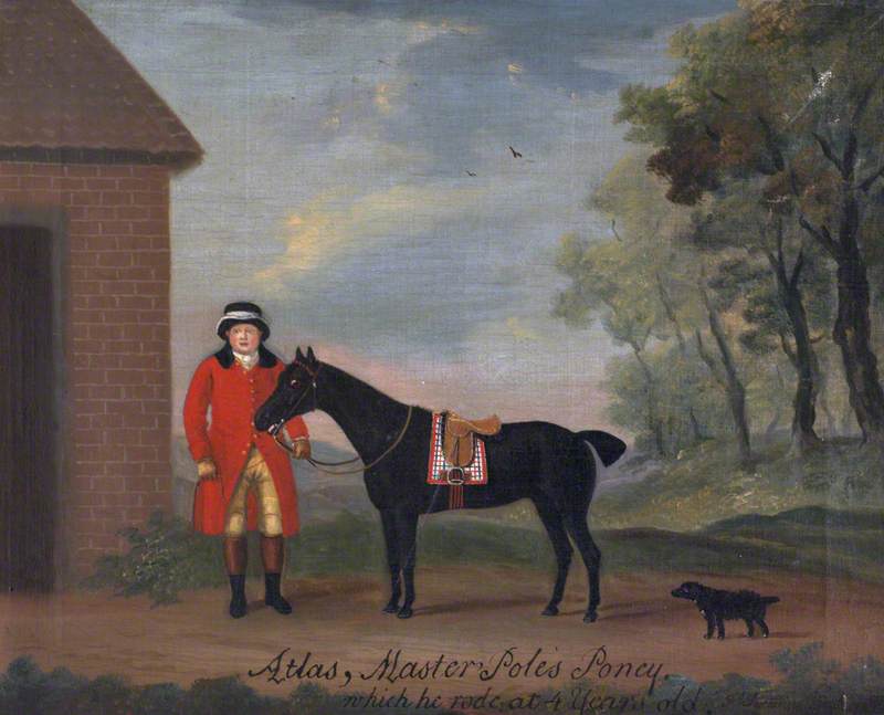Atlas, Master Pole's Pony, Which He Rode at 4 Years Old, vintage artwork by Francis Sartorius, 12x8" (A4) Poster