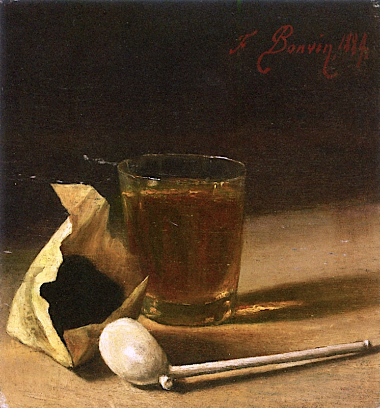 Still Life with Pipe, vintage artwork by François Bonvin, A3 (16x12") Poster Print