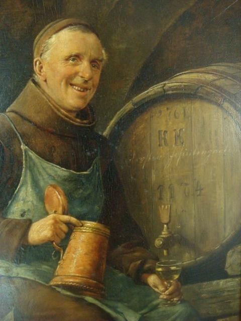 Portrait of Monk by Max Scholz,A3(16x12")Poster