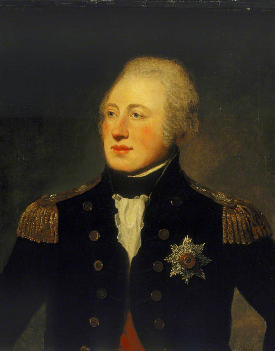 Vice-Admiral Sir Andrew Mitchell, vintage artwork by Lemuel Francis Abbott, 12x8" (A4) Poster