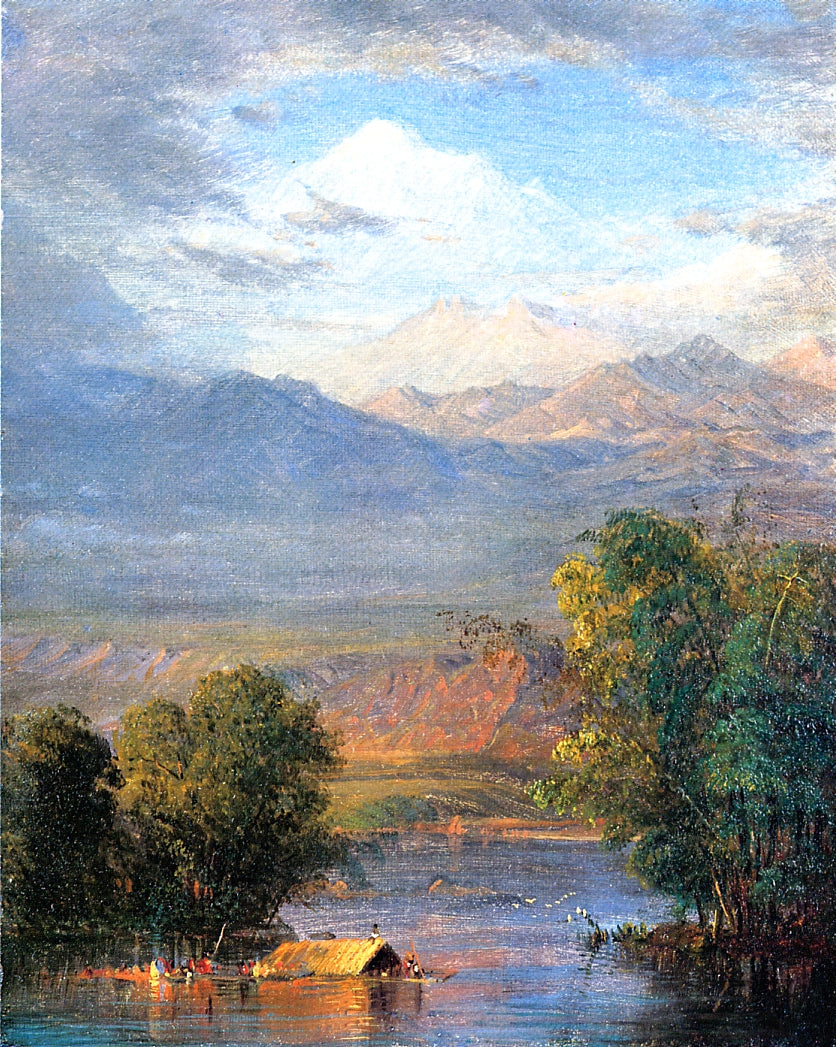 The Magdalena River, Equador, vintage artwork by Frederic Edwin Church, 12x8" (A4) Poster