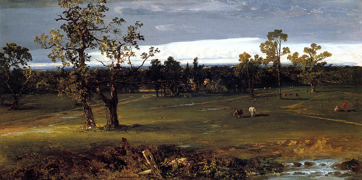 At Pasture, vintage artwork by John Frederick Kensett, A3 (16x12") Poster Print