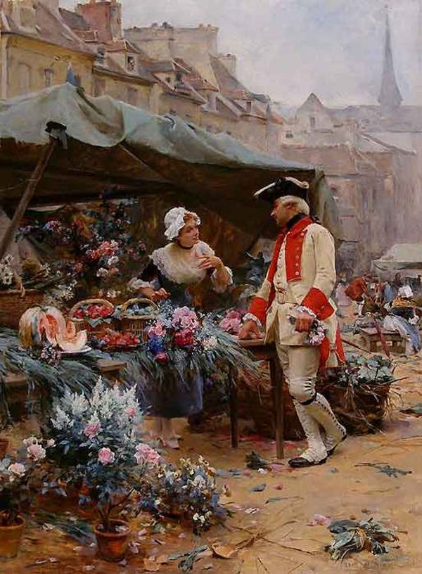 A Young Man's Fancy by Louis Marie de Schryver,A3(16x12")Poster