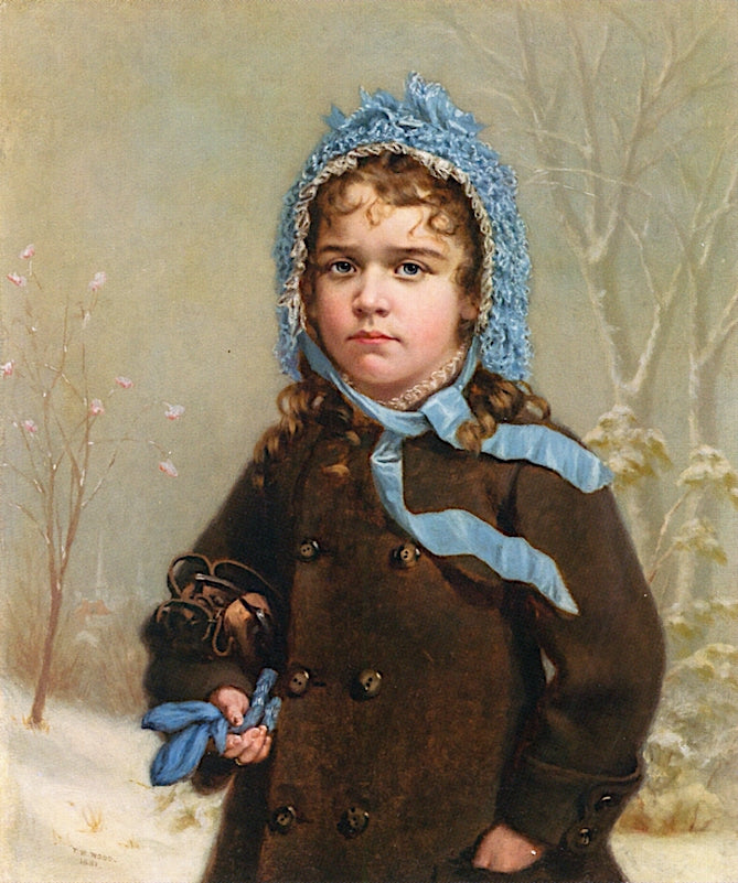 The Skater, vintage artwork by Thomas Waterman Wood, 12x8" (A4) Poster