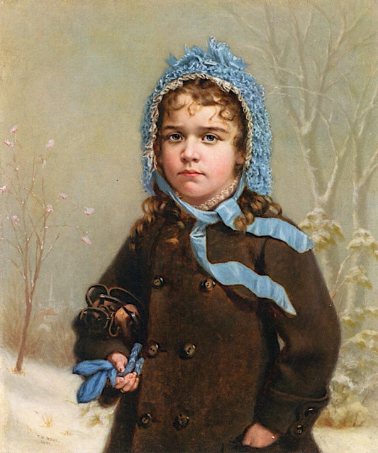 The Skater, vintage artwork by Thomas Waterman Wood, 12x8" (A4) Poster