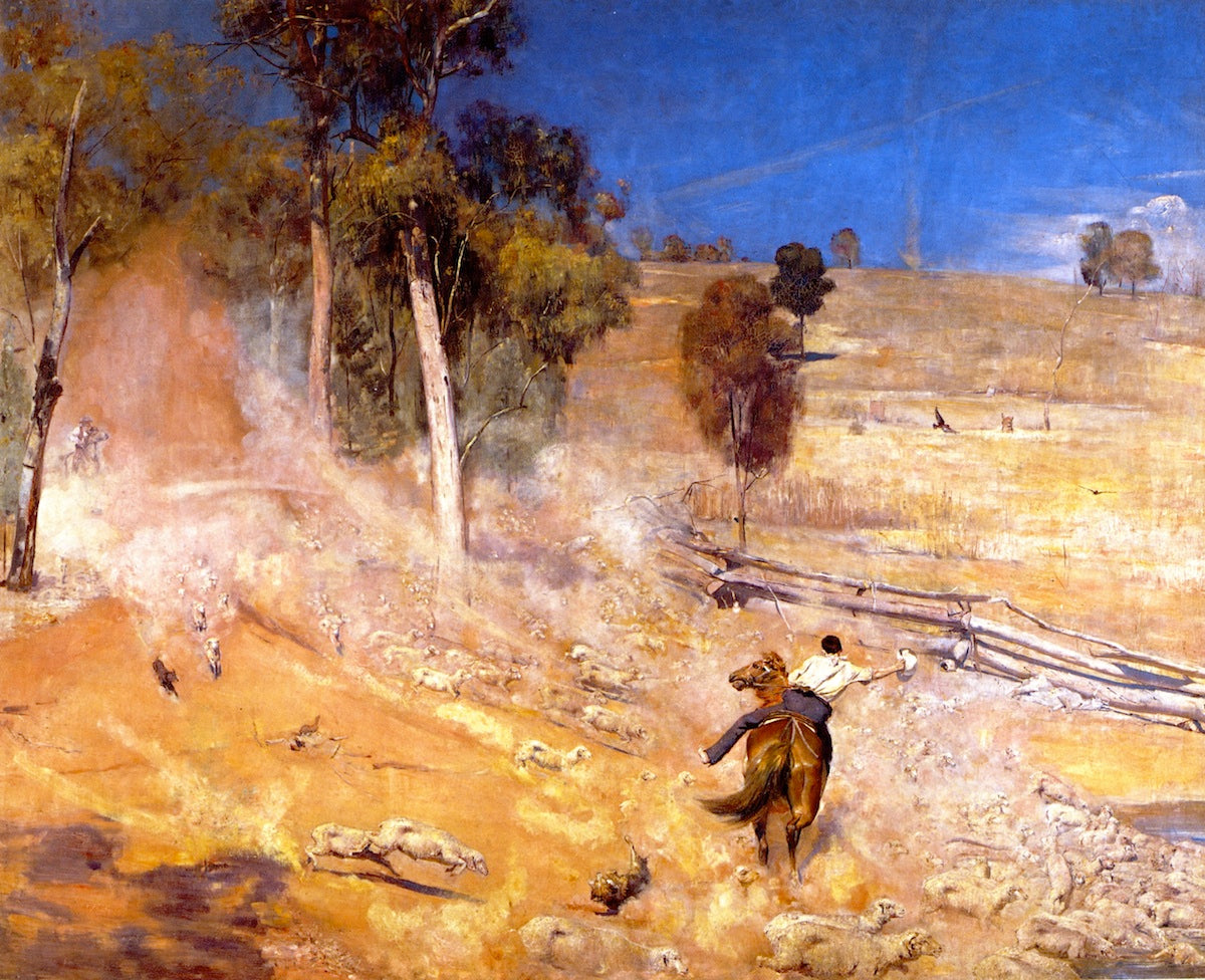 A Break Away! by Tom Roberts,A3(16x12")Poster