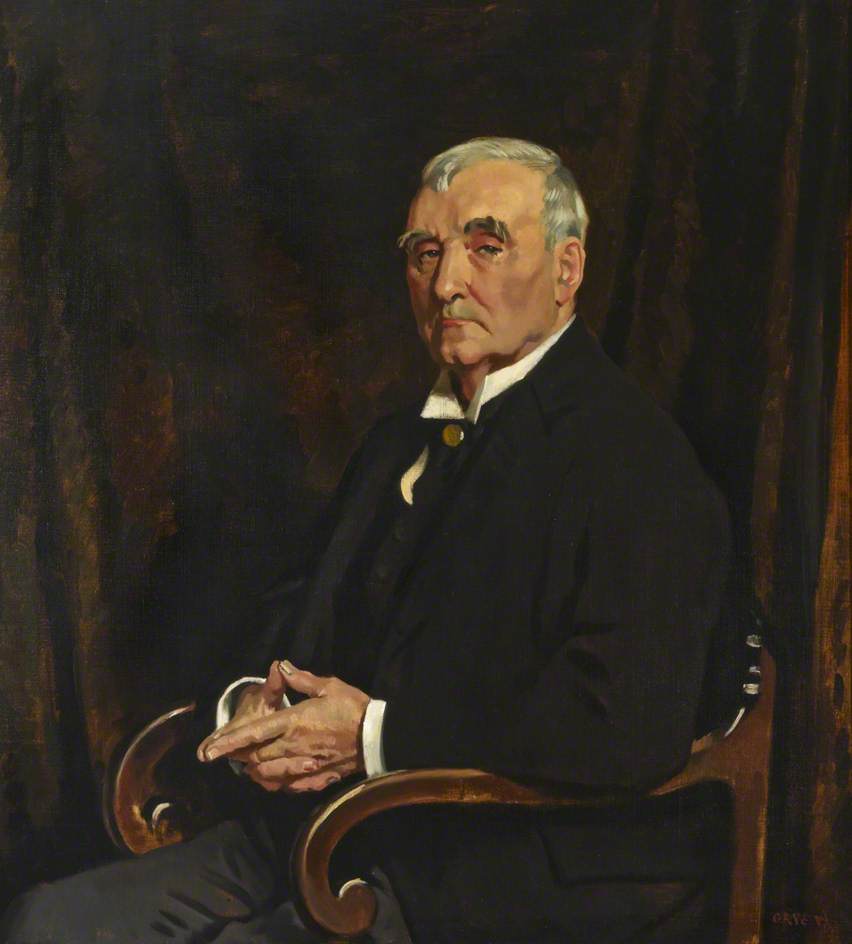 David Lloyd Roberts (1835-1920), vintage artwork by Sir William Orpen, R.A., R.H.A., 12x8" (A4) Poster