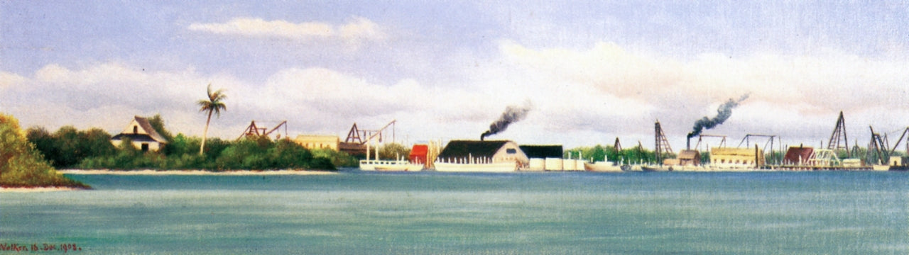 Lower Matecumbe Key, vintage artwork by William Aiken Walker, 12x8" (A4) Poster