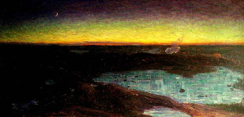 Late March Evening in Tanto Mountains by Eugene Jansson,A3(16x12")Poster