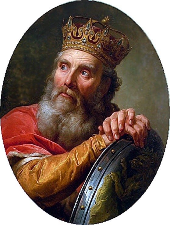 Portrait of Casimir III the Great, vintage artwork by Marcello Bacciarelli, 12x8" (A4) Poster