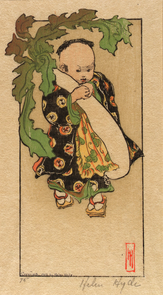The Daikon and the Baby by Helen Hyde,A3(16x12")Poster