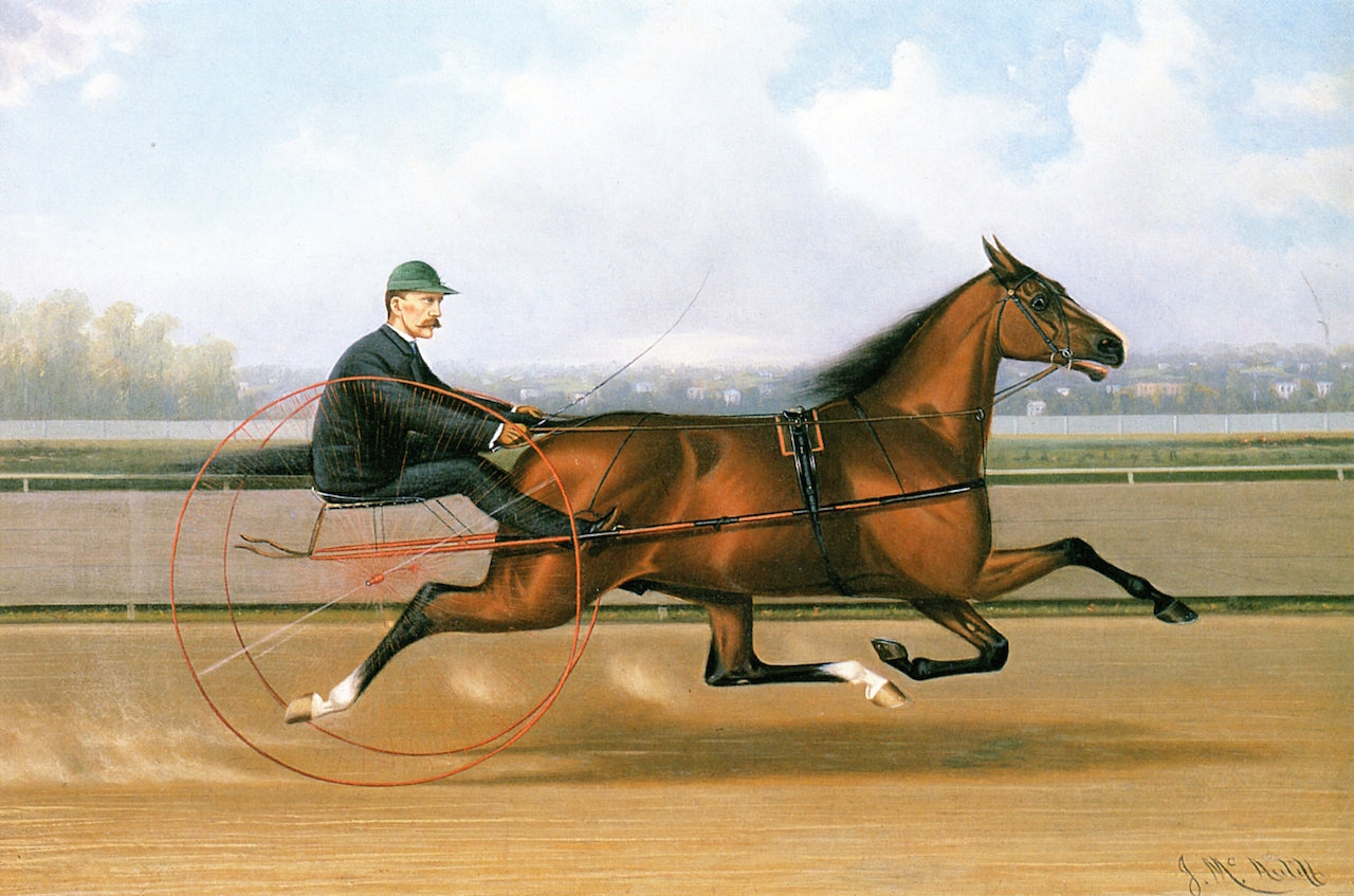 Majolica - Time 2:17, vintage artwork by John McAuliffe, 12x8" (A4) Poster