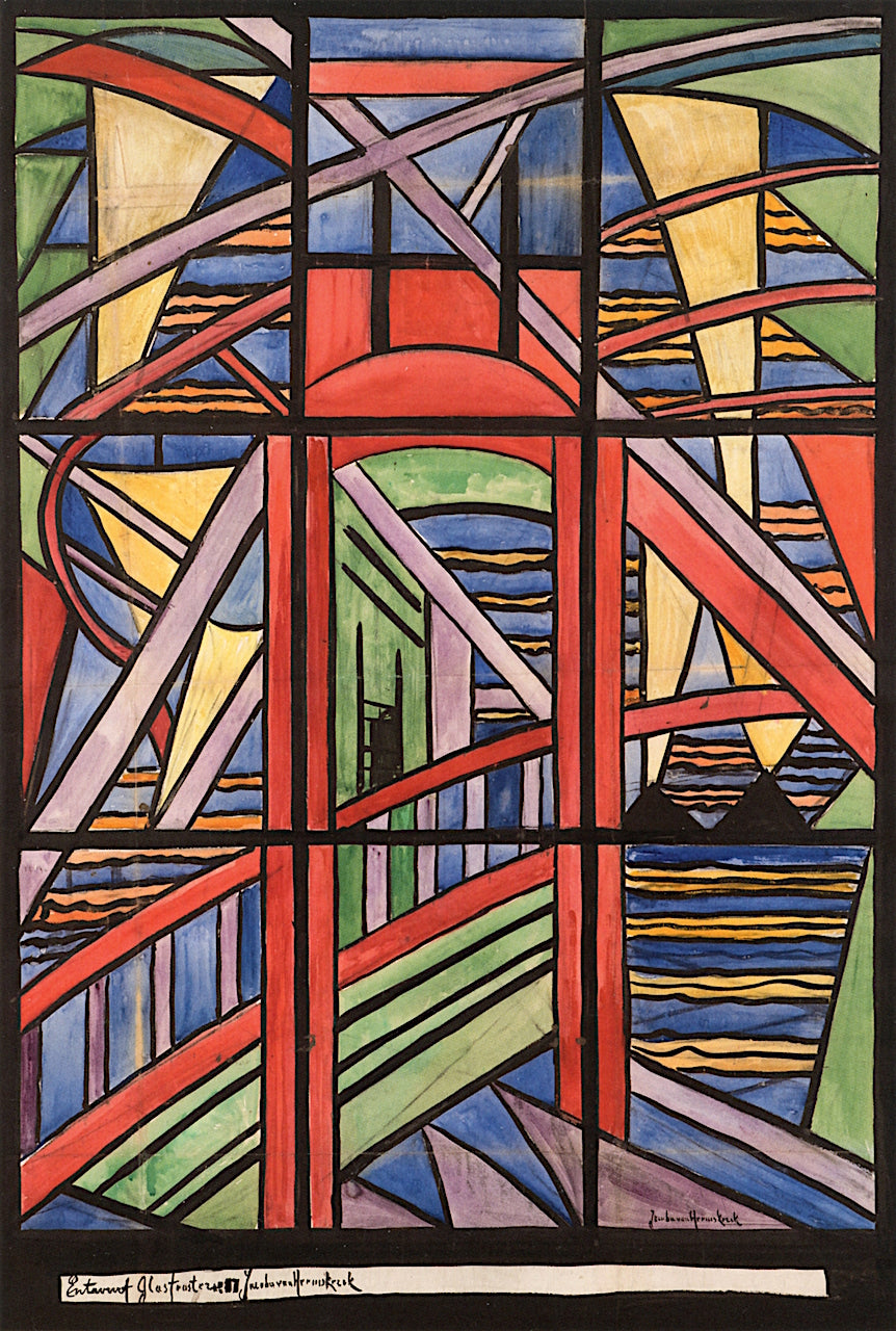 r Windowpane No. 17, Hallway Window by Jacoba van Heemskerck,16x12(A3) Poster
