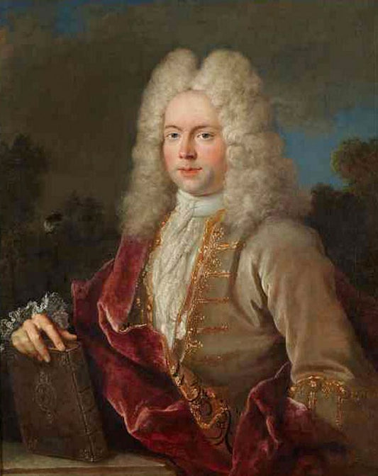 Portrait of the Controller of War, vintage artwork by Jean-Baptiste Oudry, 12x8" (A4) Poster