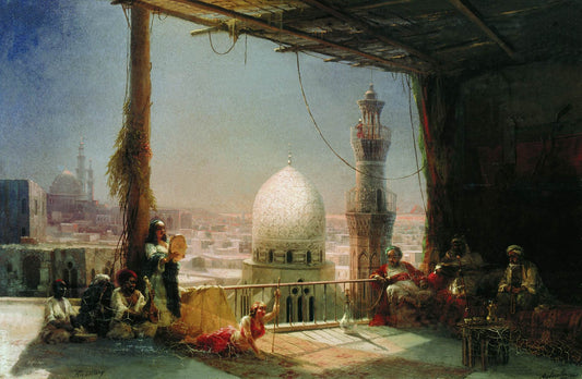 Cairo Scene, vintage artwork by Ivan Constantinovich Aivazovsky, A3 (16x12") Poster Print