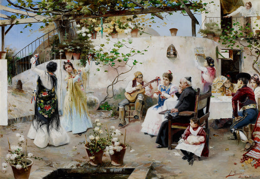 A Dance for the Priest by Jose Garcia y Ramos,A3(16x12")Poster